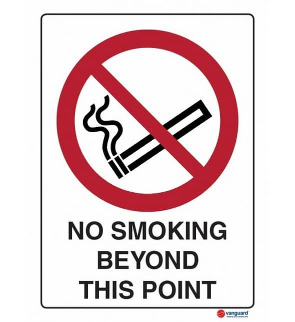 ACM Sign - No Smoking Beyond this Point - Vanguard NZ