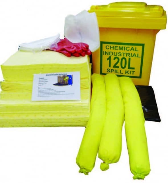 120L Chemical Spill Kit - Mobile Bin - Vanguard NZ