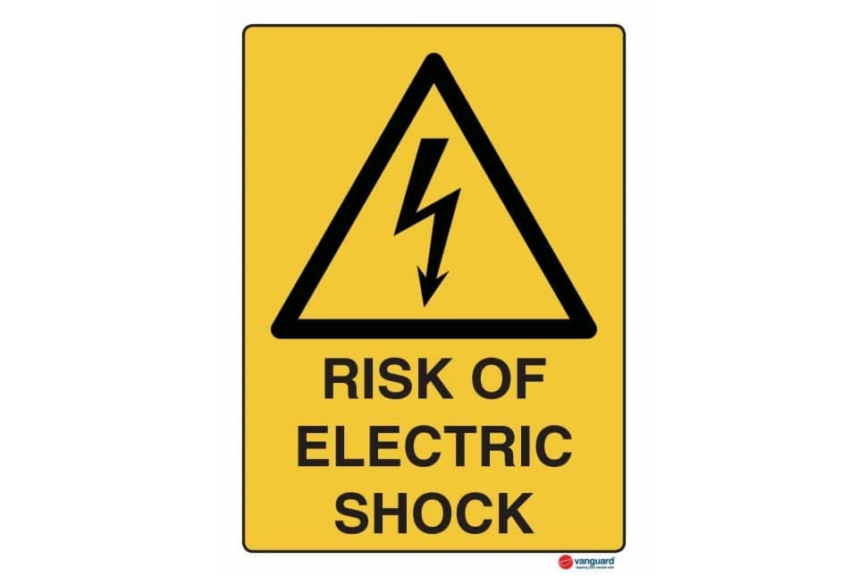 ACM Warning Sign - Risk of Electric Shock - Vanguard NZ