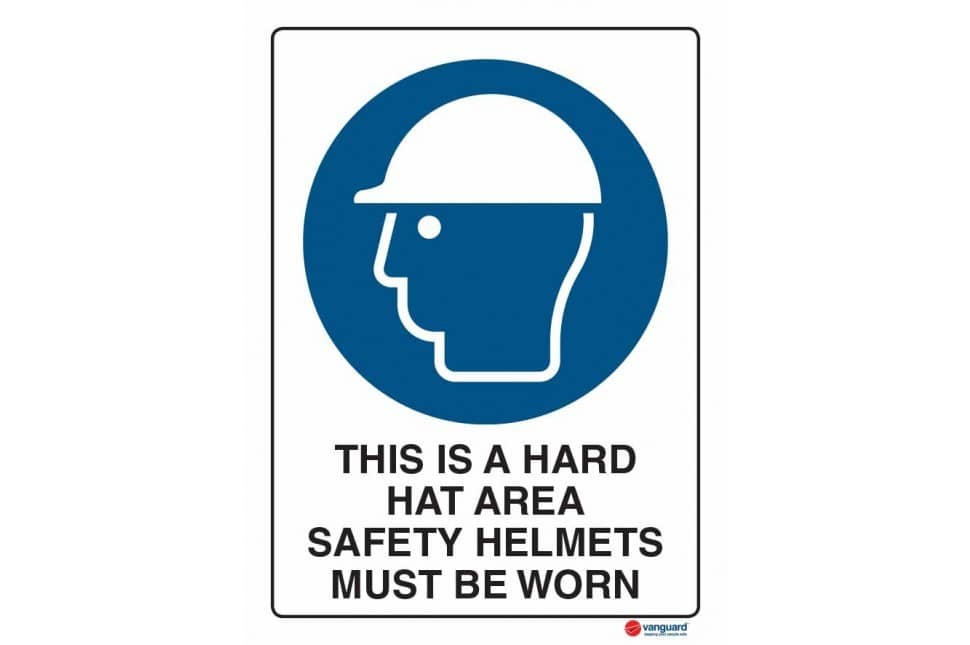 Acm Mandatory Sign Hard Hat Area Vanguard Nz