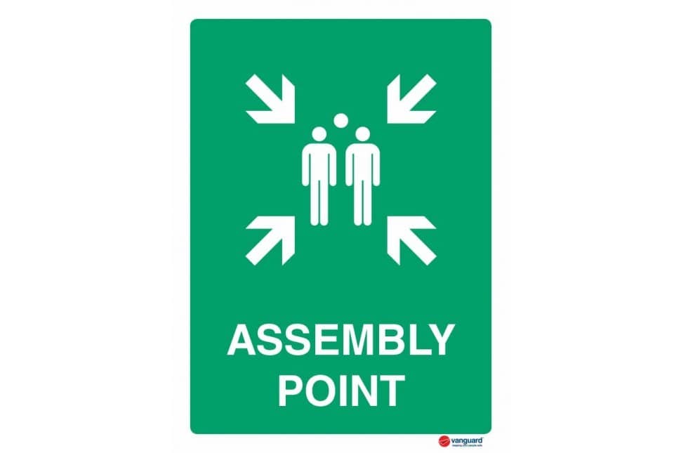 ACM Emergency Sign - Assembly Point - Vanguard NZ